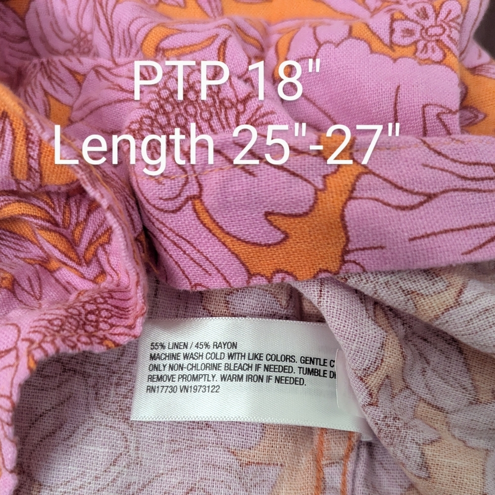 Universal Thread Linen Blend Blouse - Picture 3 of 10